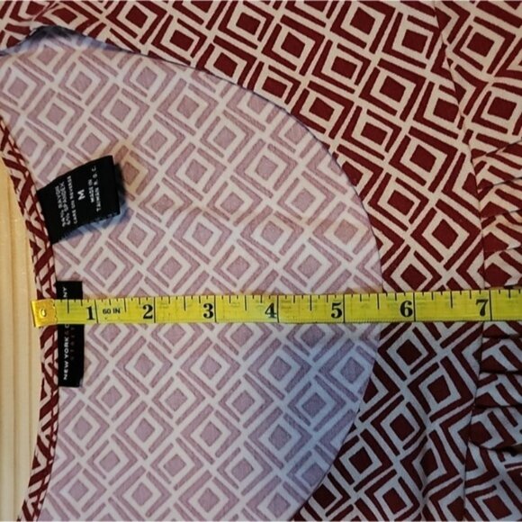 New York & Company Womens Sleeveless Tank Red & White Size M Summer Casual - Picture 7 of 9